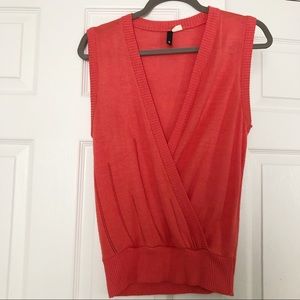 Divided size 4 orange top
